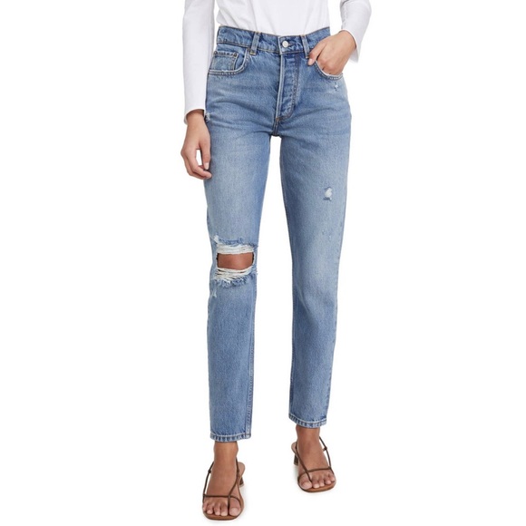 Free People Boyish Jeans The Billy High Rise Skinny In Great Dictator 27 - Picture 2 of 8